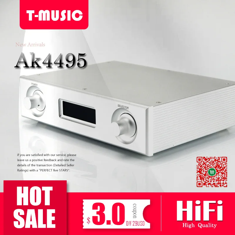 Готовая AK4495 SEQ + AK4118 XMOS XU208 USB DAC декодер доска/32 бит 384K (110 В или 220 В) | Электроника
