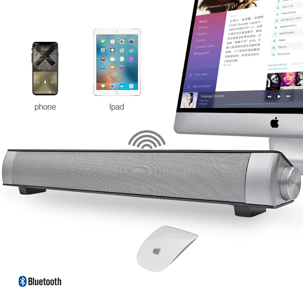 Портативная беспроводная звуковая панель AIYIMA Bluetooth колонка ТВ USB для ПК s домашний