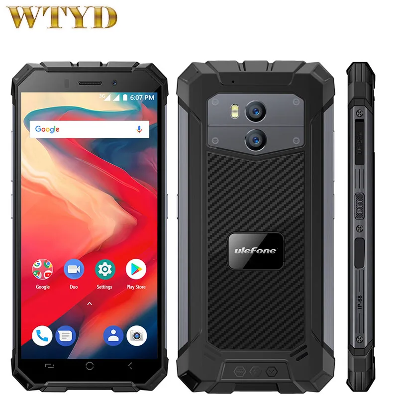 Смартфон Ulefone Armor X2 HD экран 5 дюйма 2 ГБ 16 18:9 четырехъядерный процессор MTK6580 Android 8 1