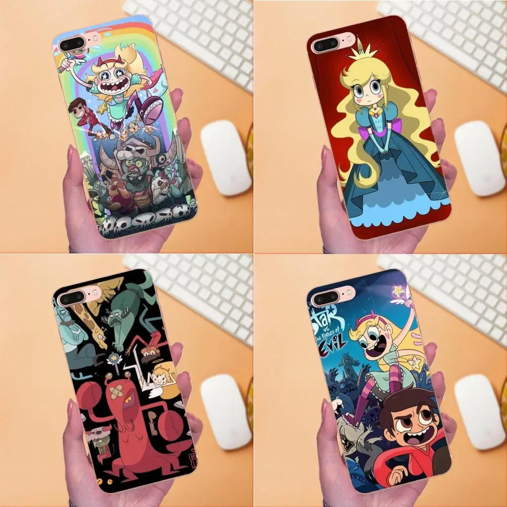 Чехол для телефона из ТПУ с принтом Star Vs The Force Of Evil Apple iPhone X XS Max XR 4 5 5C 4S SE 6 6S 7 8 Plus |