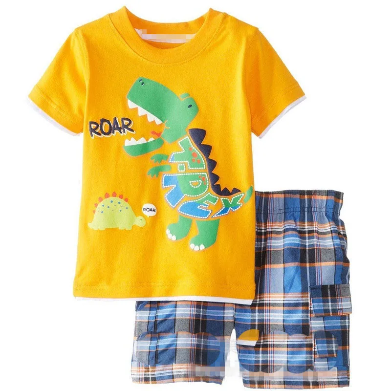 33 стиля, От 2 до 7 лет, детская одежда для мальчиков и девочек, пижамы для малышей, летний комплект с короткими рукавами, детская одежда для сна с рисунком - Цвет: 9