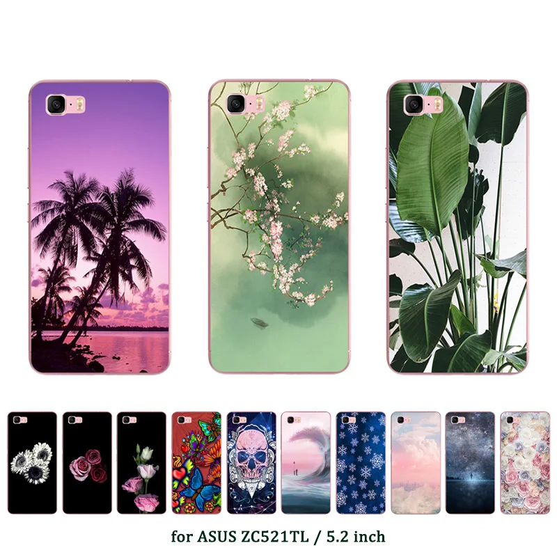 

Case For ASUS Zenfone 3S Max ZC521TL Cases 5.2" Coconut Printed Soft TPU Silicone Back Cover For ASUS Zenfone Pegasus 3s