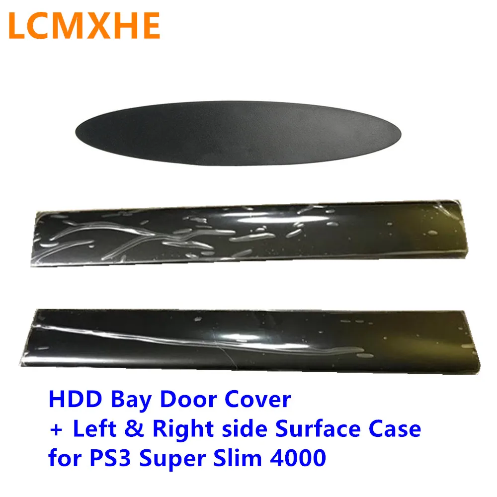 

10pc NEW HDD Bay Bottom Cover Left Right Faceplate Surface Panel Case shell door for PS3 Super Slim 400X 4012 Console repair