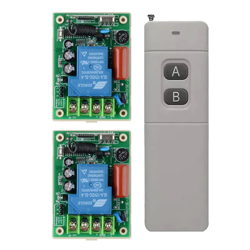 AC 220V 30A Water Pump Control Remote Control Switch System Far