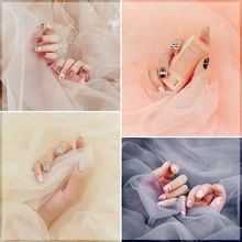 Фотофоны сверкающая Марля студийный фото фон ткань для красивых ногтей Серьги Браслет Косметическая фотография
