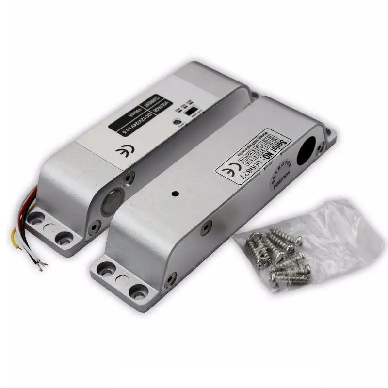 Free shipping NC Electric Mortise DC 12V Fail Safe Electric Drop Bolt Lock for Door Access Control Security Lock Doors System