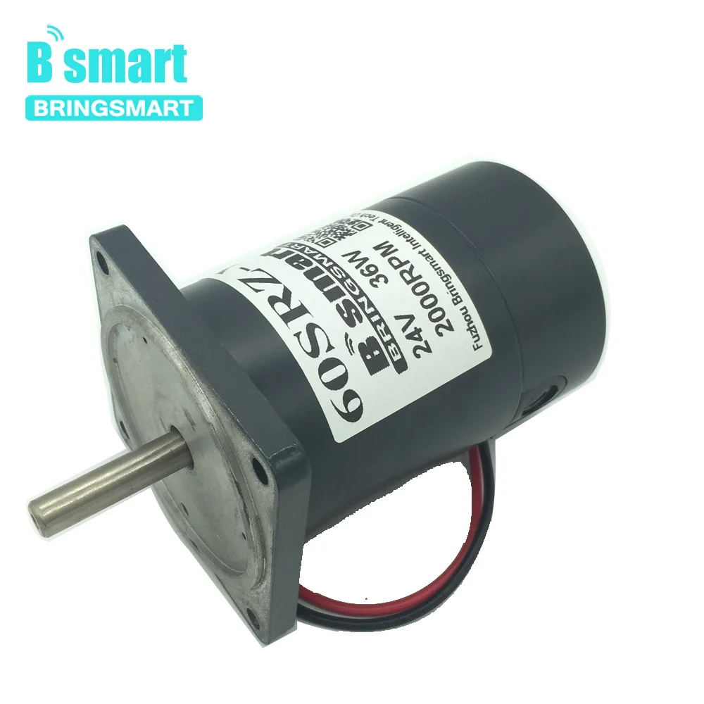 36W DC Micro 12V 24V High Speed 2000/3000/4000RPM Electric Adjustable Speed Motor Reversible For