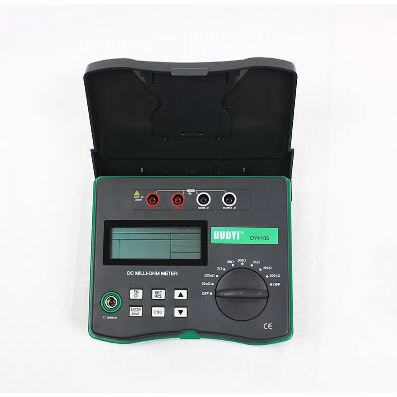 

Digital Microhmmeter Resistance Tester DY4106 100 u-200k ohm With Temperature Compensation