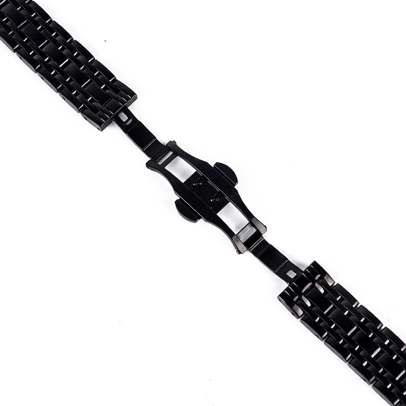 Stainless Steel Buckle Straight End Watch Band Strap Replacement Bracelet New Sliver Gold 18 20 22mm Womens Men Relojes Hombre