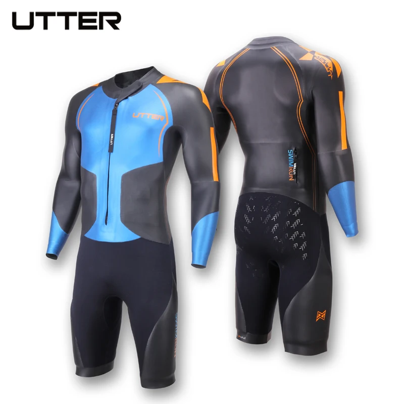 UTTER Men's Professional Swimrun Shorty Wetsuit Mens Neoprene Wetsuit