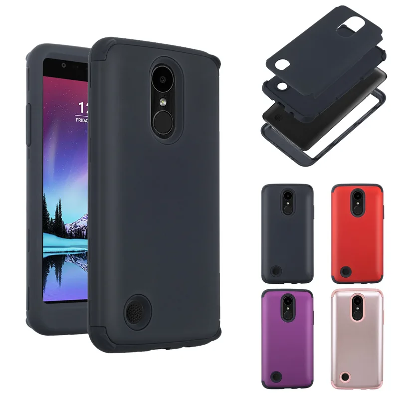 

Shockproof Tough Hybrid Armor Drop Protection Case Cover For LG Aristo/Phoenix 3/K8 2017/LG K4 2017/Risio 2/Fortune