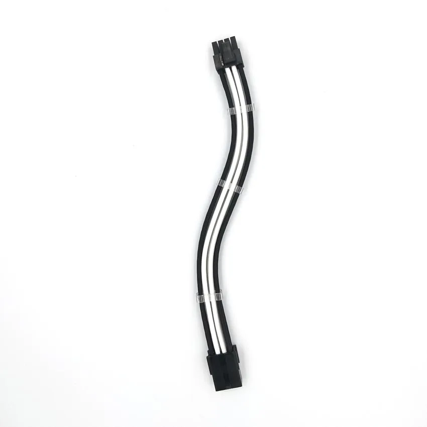 PCI-E 8Pin White_Black_extension_cable