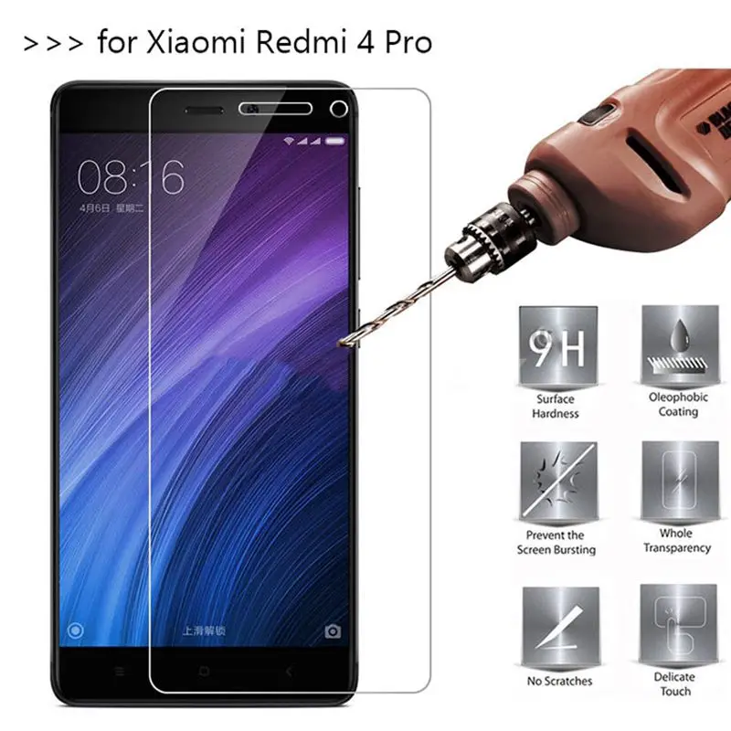 10 шт. MRGO закаленное стекло для Xiaomi Redmi 4 Pro экран протектор 9 H телефон защитная