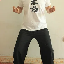 Тай Чи футболки для женщин и мужчин хлопок короткий рукав Кунг фу Униформа