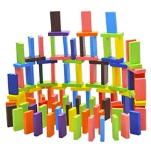 Pack of 120 Mix Wooden Kids Children Domino Game Play Toys