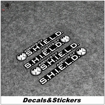 

NO.L337 Agents of Shield 3M Reflective Modified Stickers Waterproof Decals Car Racing Motorcycle Scratches Cover