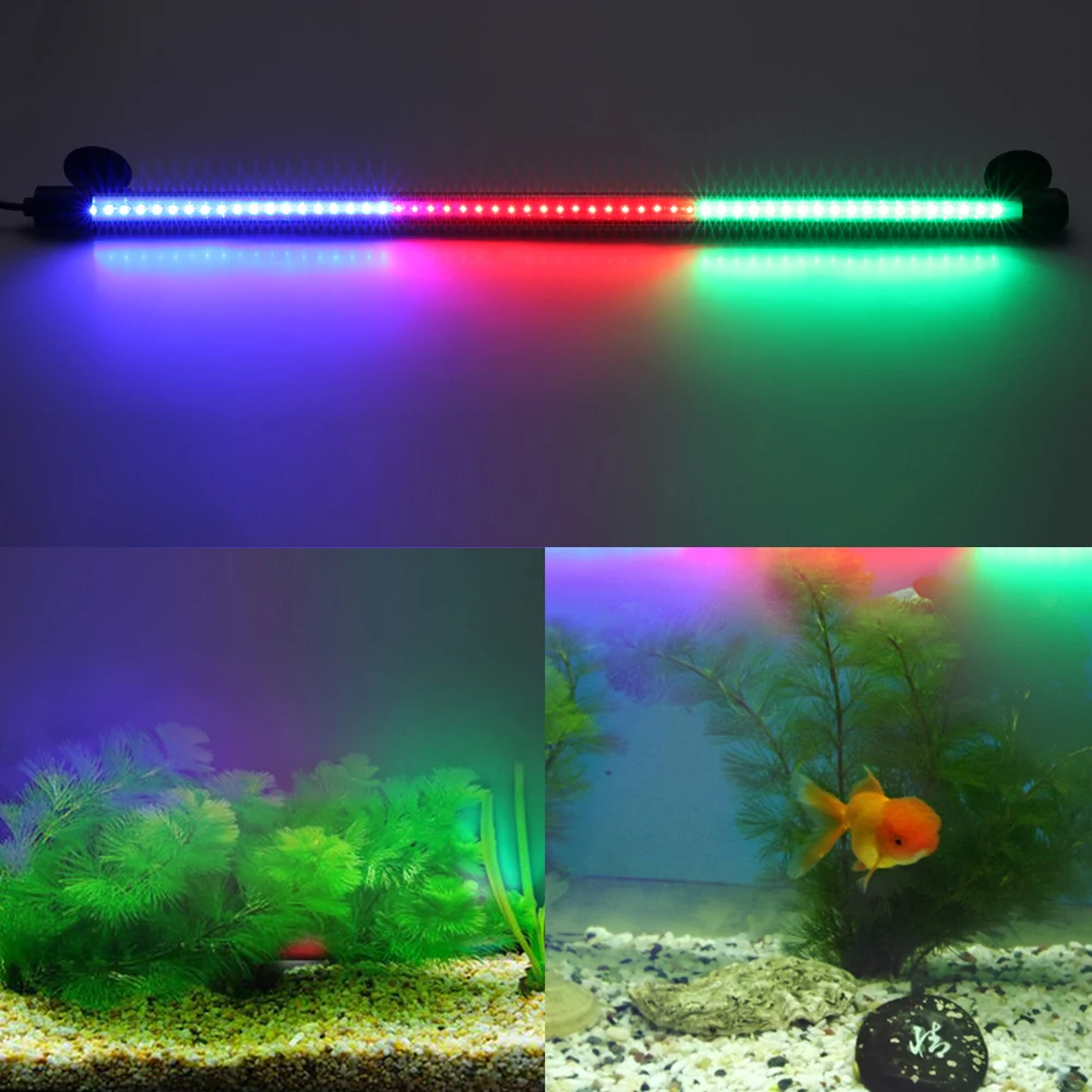Dadypet 4W 57LED 3 Colors IP68 Waterproof Submersible Aquarium Light
