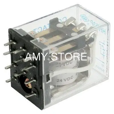 

HH53PA MY3NJA 5A 12VDC/24VDC/24VAC/110VAC/220VAC Coil PCB Welding Electromagnetic Relay 3PDT 11 Pin