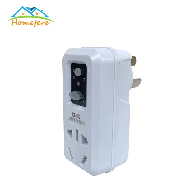 Spike protection RCD circuit breaker Power-cut safety Electric shock//Earth leak