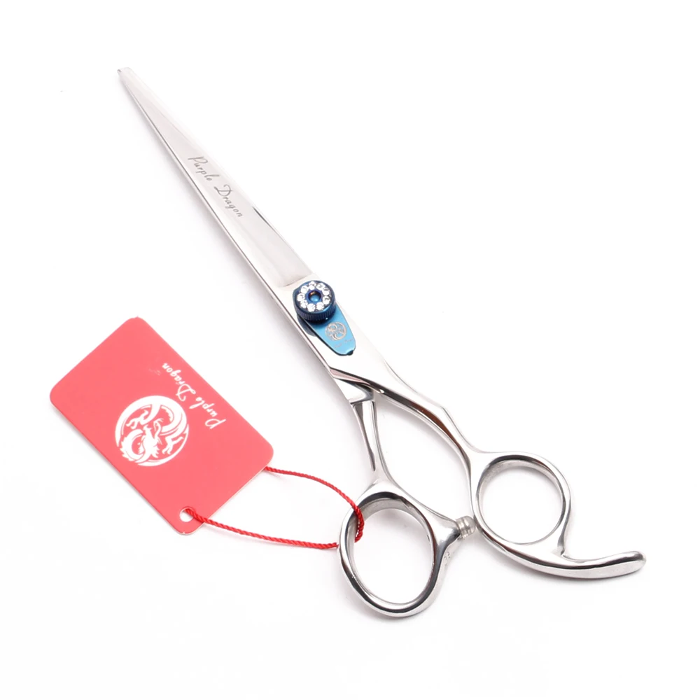 

7.0" Purple Dragon 440C Dog Grooming Scissors Straight Shears Cutting Shears Professional Pet Scissors Animal Scissors Set Z9104