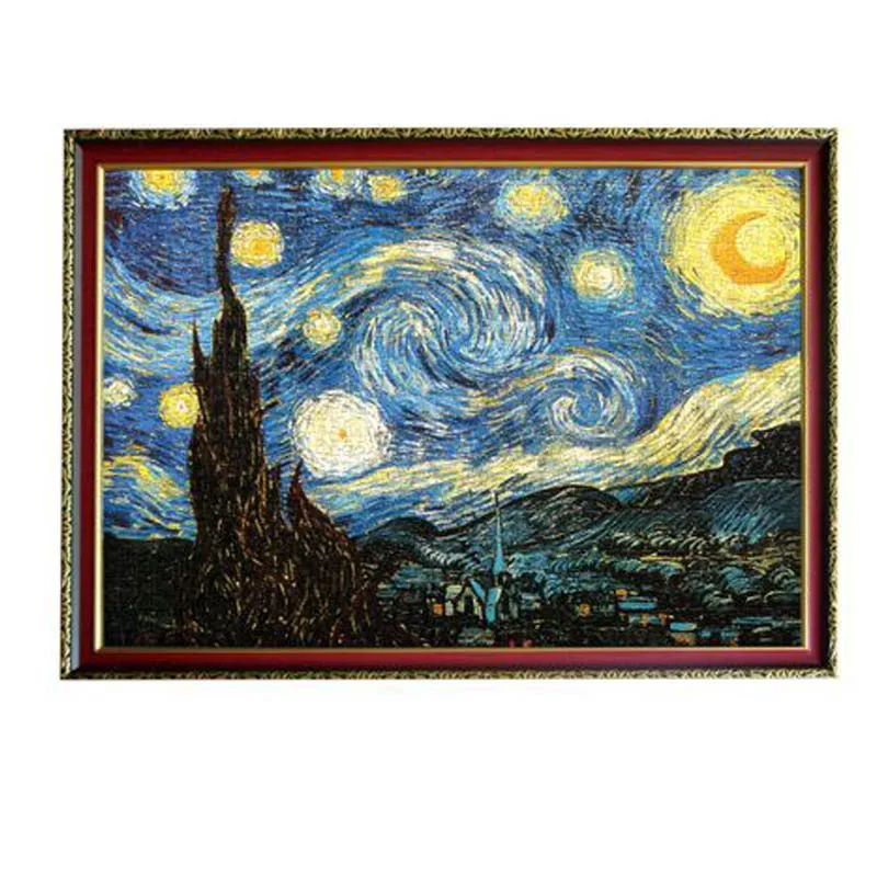 Puzzle Adulto 3D Puzzle 2000 Pieces Old Master Oil Painting Starry