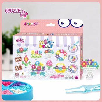

DOLLRYGA juguetes DIY Magic Beads Animal Molds Hand Making 3D Puzzle Kids Educational Beads Toys for Children 600pcs/set 66622E