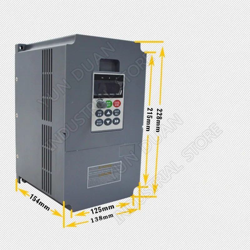 4KW 220V универсальный преобразователь частоты 17A 5HP однофазный 1PH вход 3 фазный выход