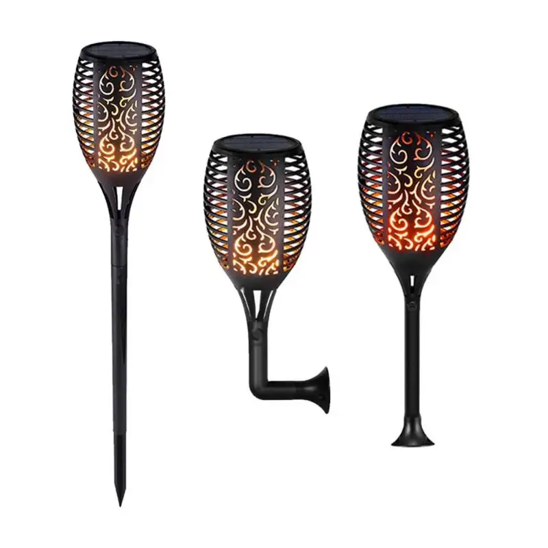 

33LED Light Control Solar Flame Light Outdoor Waterproof Garden Torch Lamp Dance Flame Design for Courtyard Garden