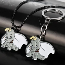 Quente dos desenhos animados anime dumbo bonito elefante artesanal pingente chaveiro chaveiro pouco voar elefante cosplay coleção fãs presente