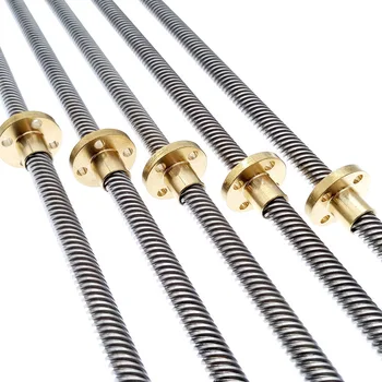 

Lead Screw T8 550mm Linear Guide 3D Printers Parts helical pitch 2mm 4mm 8mm 10mm 12mm Trapezoidal Screws with nut