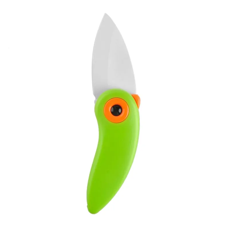 Мода в форме милой птички керамический кухонный карманный нож кухонные принадлежности Инструменты для резки фруктов острый подарок мини ножи 4 цвета на выбор