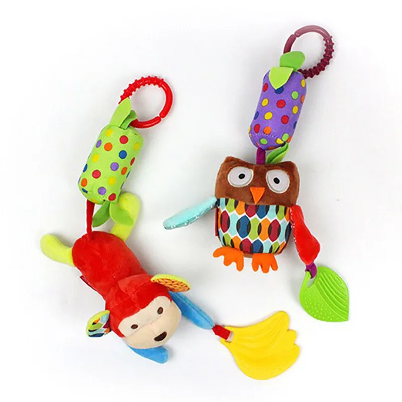 1pcs Sozzy Multifunctional Baby Toys Rattles Mobiles Soft Cotton Infant Pram Stroller Car Bed Rattles Hanging Animal Plush Toys (11)
