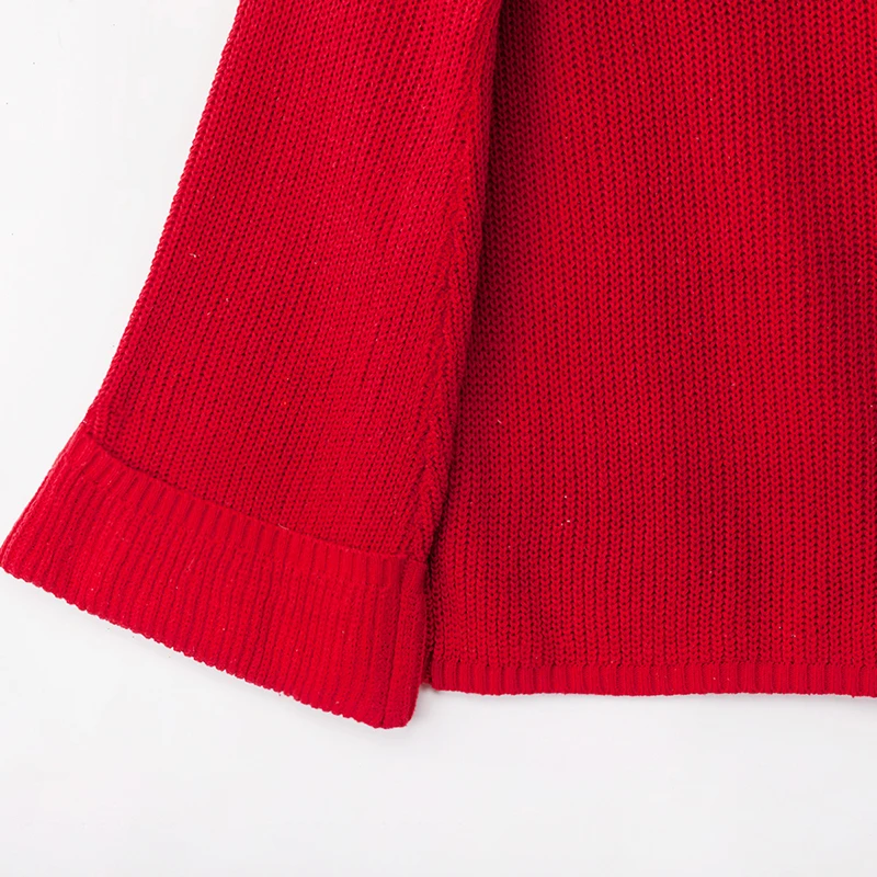 Nadafair водолазка трикотажный пуловер Женский Осенний с расклешенными рукавами Повседневная Свободная большого размера зимний свитер джемпер Pull Femme