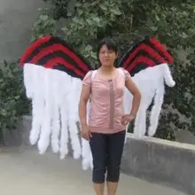 Пользовательские большие размеры Уникальные крылья Ангела из перьев события вечерние принадлежности косплей в подарок перо реквизит EMS