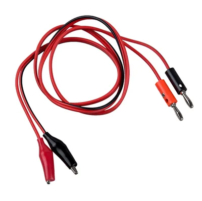 1M Alligator Cilp to AV Banana Plug Test Cable Lead Connector Dual Tester Probe 35mm Crocodile Clip for Multimeter Measure Tool