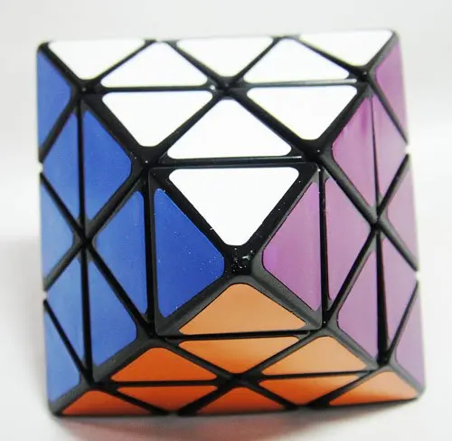 LeadingStar Face Turning Octahedron Speed Cube Black Magic Cube Puzzle zk 25