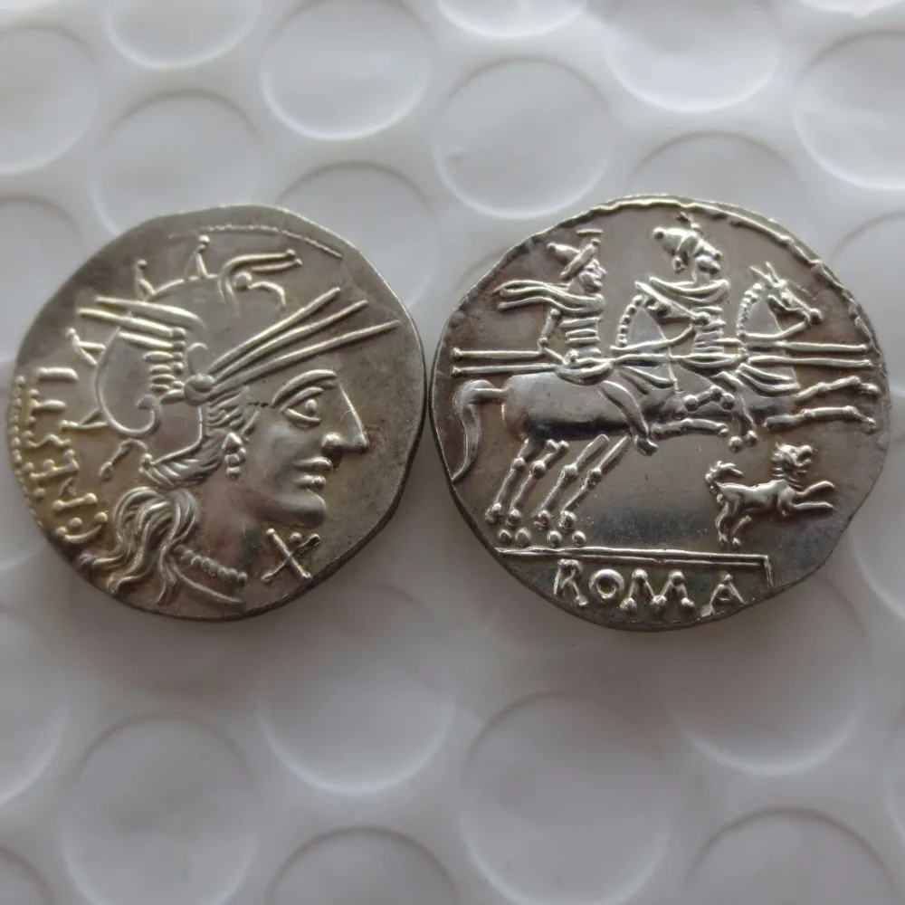 

RM(24) Rome ancient Denarius -146 copy coin