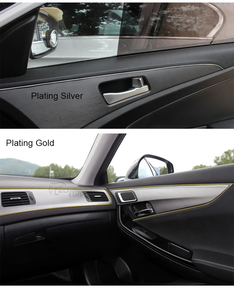 Us 3 39 21 Off 5m Lot Universal Car Styling Sticker On Cars Interior Car Decoration Moulding Trims Strips Flexible Car Styling Auto Accessories In