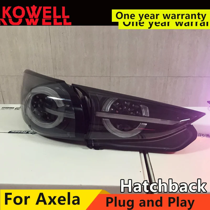 Автомобильный Стайлинг для Mazda 3 задний светильник s Axela hatch-back версия светодиодный задний светильник динамический сигнал поворота DRL+ тормоз+ Парк+ знак