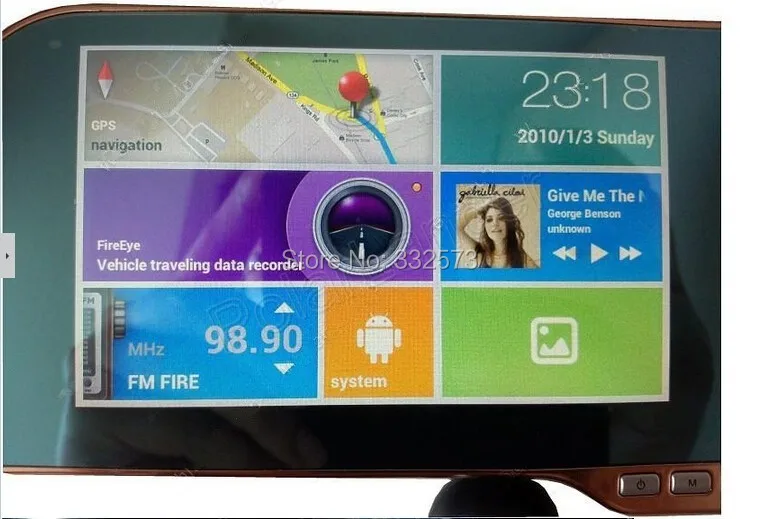 5.0 "с двумя объективами Android 4.0 Видеорегистраторы для автомобилей зеркало заднего вида Full HD 1080 P сенсорный экран видеомагнитофон GPS fm Wi-Fi тире