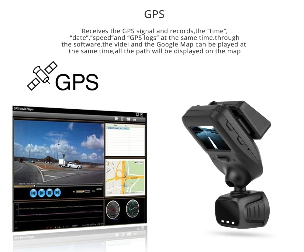 Автомобильный видеорегистратор Arpenkin Mini Q9, камера заднего вида с конденсаторами FHD 1296 P, режим парковки, gps, обнаружение движения, поворот на 330 градусов