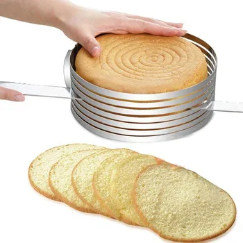 

High Quality Toast Cake Layered Tools Useful Cake Decoration Accessories Adjustable Circular Ring Retractable DIY Cake Cut Mold