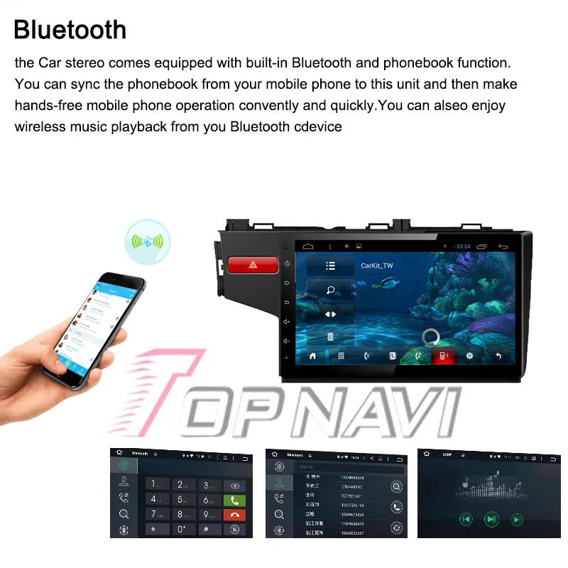 Cheap Topnavi 10.2" Quad Core Android 6.0 Car GPS Navigation for Fit for Honda Autoradio Multimedia Audio Stereo,NO DVD In Dash 17