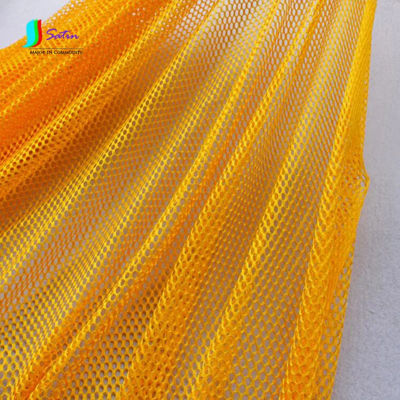 

Strong 6MM Hole Golden Mesh Fabric,150cm width DIY Bag Sportswear/shoe Sports Accessory Material Mesh Fabric S0181L
