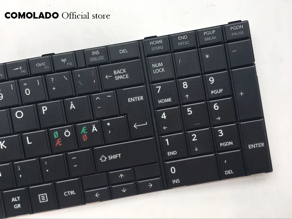 ND Nordic keyboard For Toshiba Satellite S50 S55 C70 C70-A C70D C75 C75D L70 L75 Black laptop keyboard ND Layout (2)