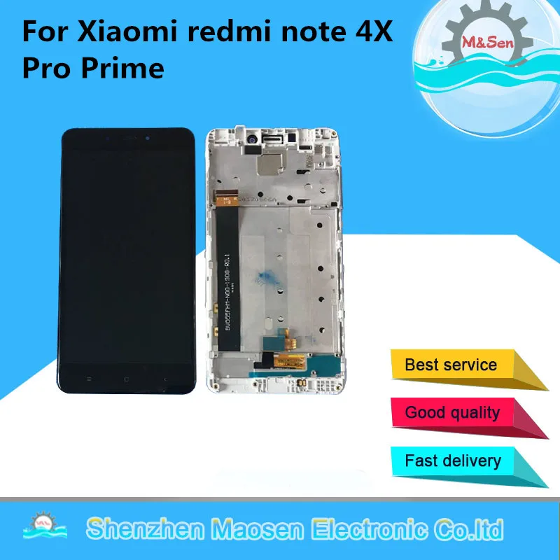  M&Sen For Xiaomi Redmi Note 4 Note 4X MediaTek MTK Helio X20 4GB 64GB LCD Screen Display+Touch Pane