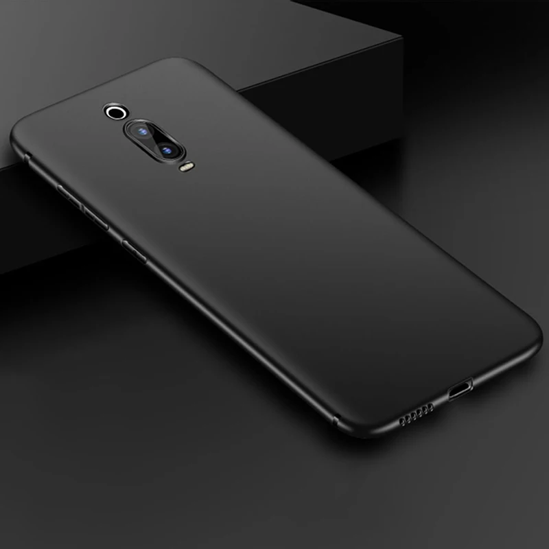 Чехол Raugee для Xiaomi mi 9T чехол ультра тонкий мягкий силиконовый чехол для Xiao mi Red mi K20 mi 9T Pro mi 9 M9 SE матовый чехол - Цвет: Черный