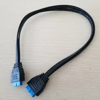 

Motherboard 20Pin/19Pin USB 3.0 Power Data Extension Flat Cable Female to Female 50cm