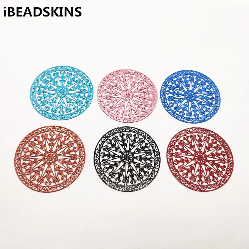 

New arrival! 43mm 100pcs Thin copper round-shape chram for Stud earring accessories,Earring parts,hand Made Jewelry DIY
