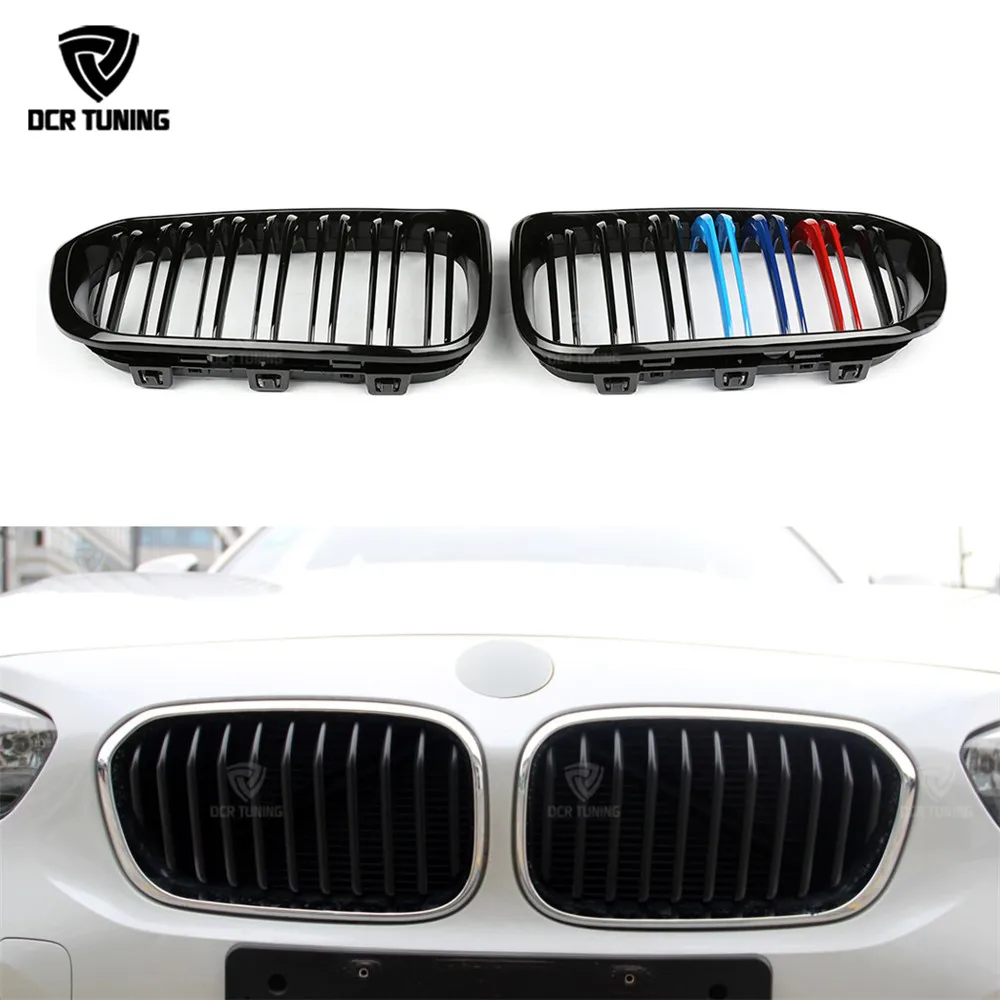 Dual Slats Font grille For BMW 1 Series F20 F21 116i 118i 125i M135i- UP Plastic Front Grille M Look